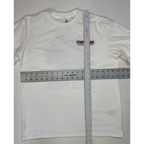 Converse Flower Shoppe Graphic T-shirt Women Small White Short Sleeve - Picture 7 of 7